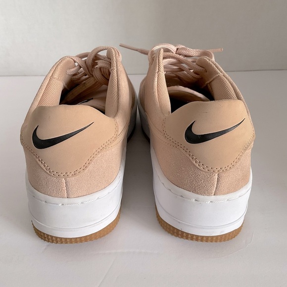Nike Tan Sneakers with Suede Finish and Perforated Design - Picture 7 of 9